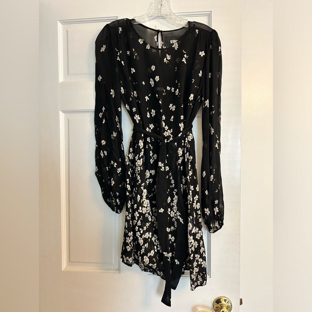 Reformation Black Mini Dress